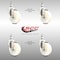 Service Caster 4 Inch 316SS Nylon Wheel Swivel 1/2 Inch Threaded Stem Caster Set SCC-SS316TS20S414-NYS-121315-4 - alternate 3